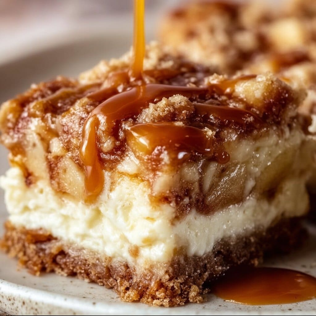 Caramel Apple Cheesecake Bars