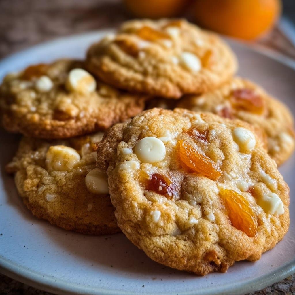 Apricot White Chocolate Cookies