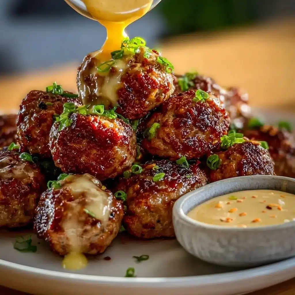 Best Korean BBQ Meatballs with Spicy Mayo Dip Recipe