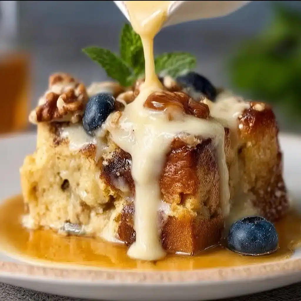 Bread Pudding with Vanilla Sauce