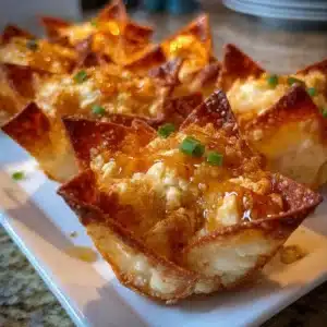 Delicious Crab Rangoon Bombs, fried dumplings filled with creamy crab filling