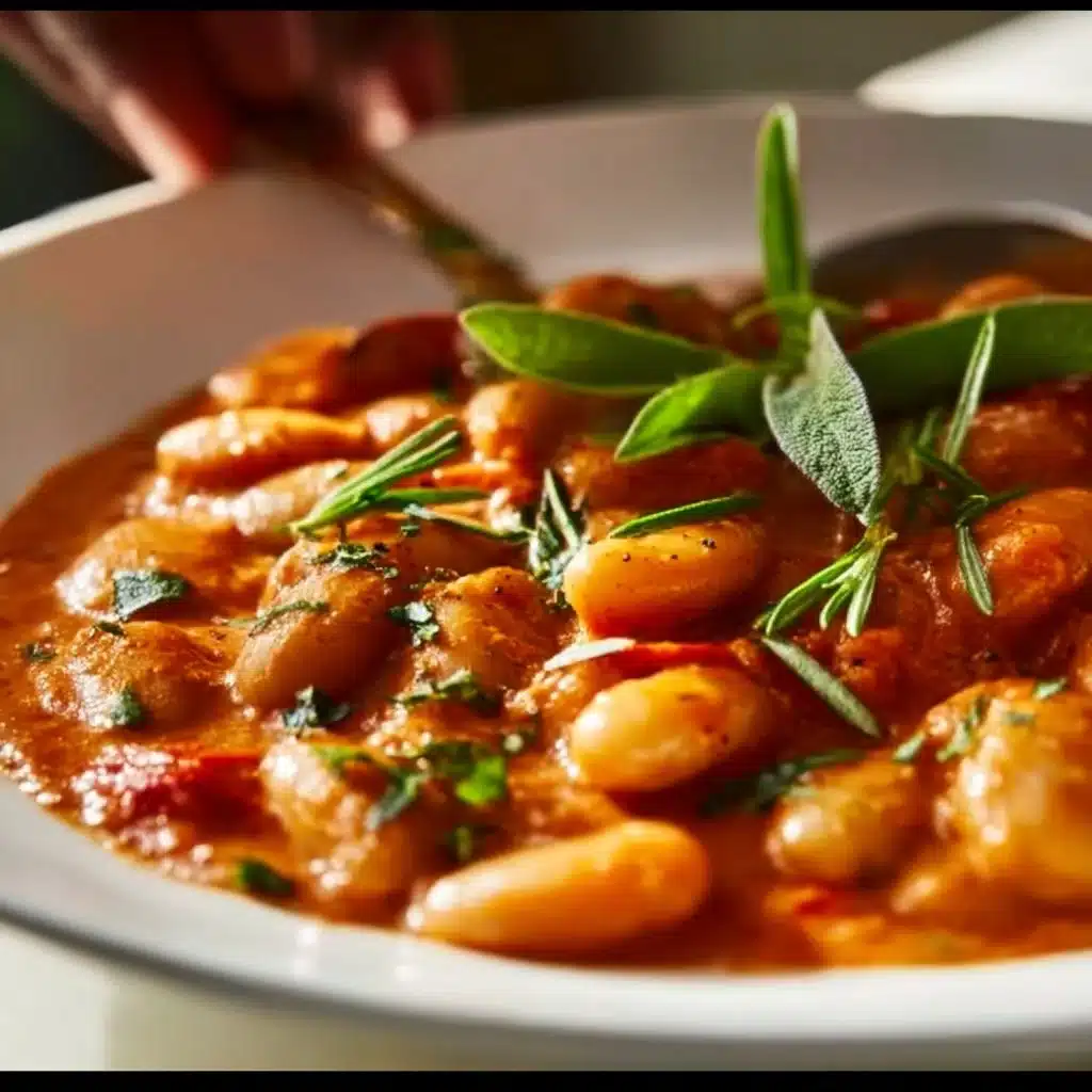 Creamy Vegan Tomato White Bean Stew