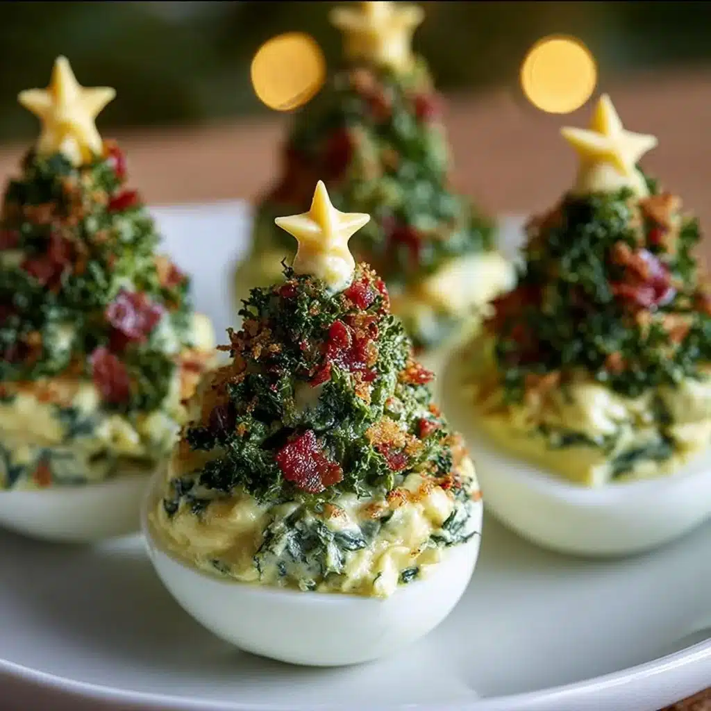 Delicious Deviled Egg Christmas Trees for Festive Celebrations