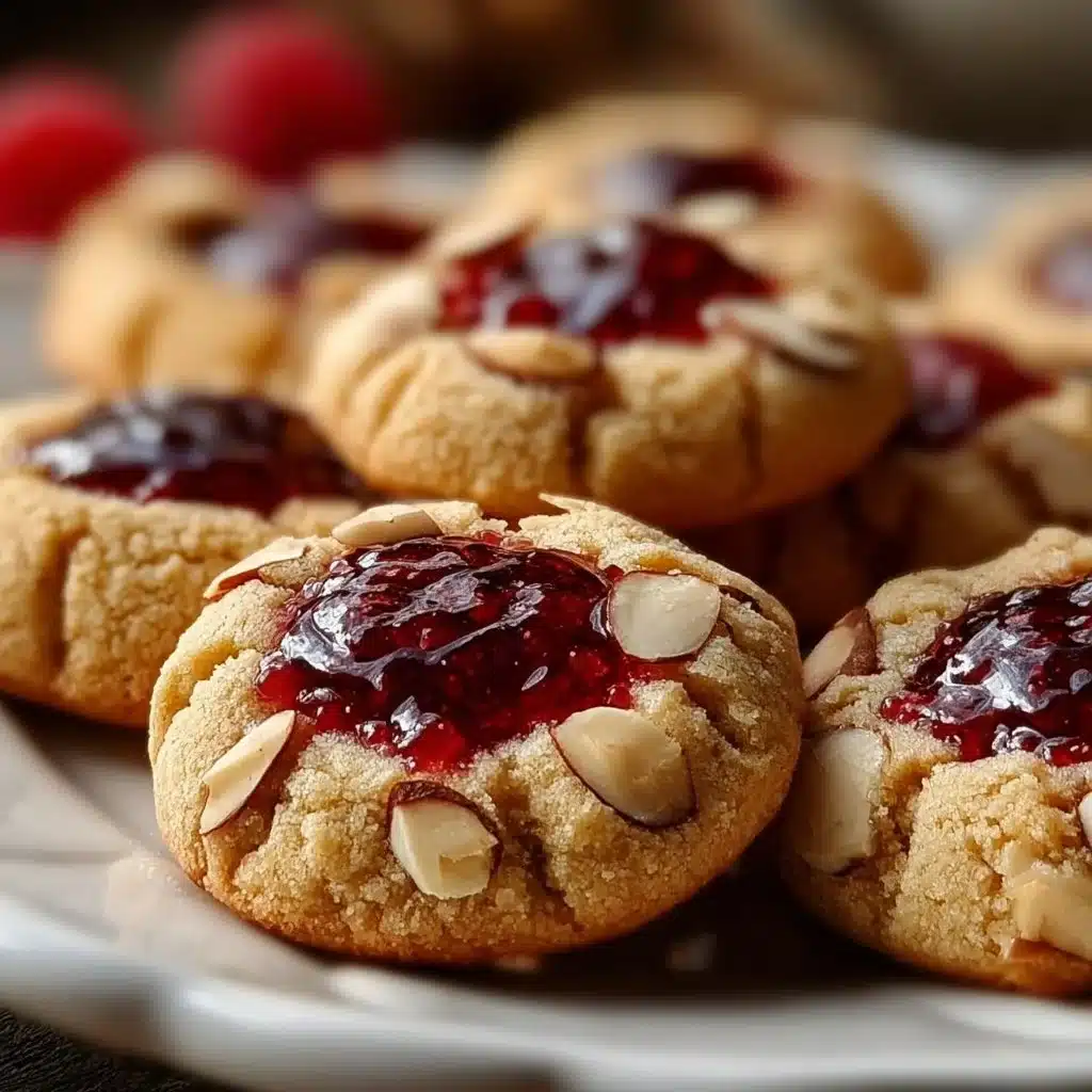 Delicious Raspberry Almond Thumbprint Cookies Recipe Easy!