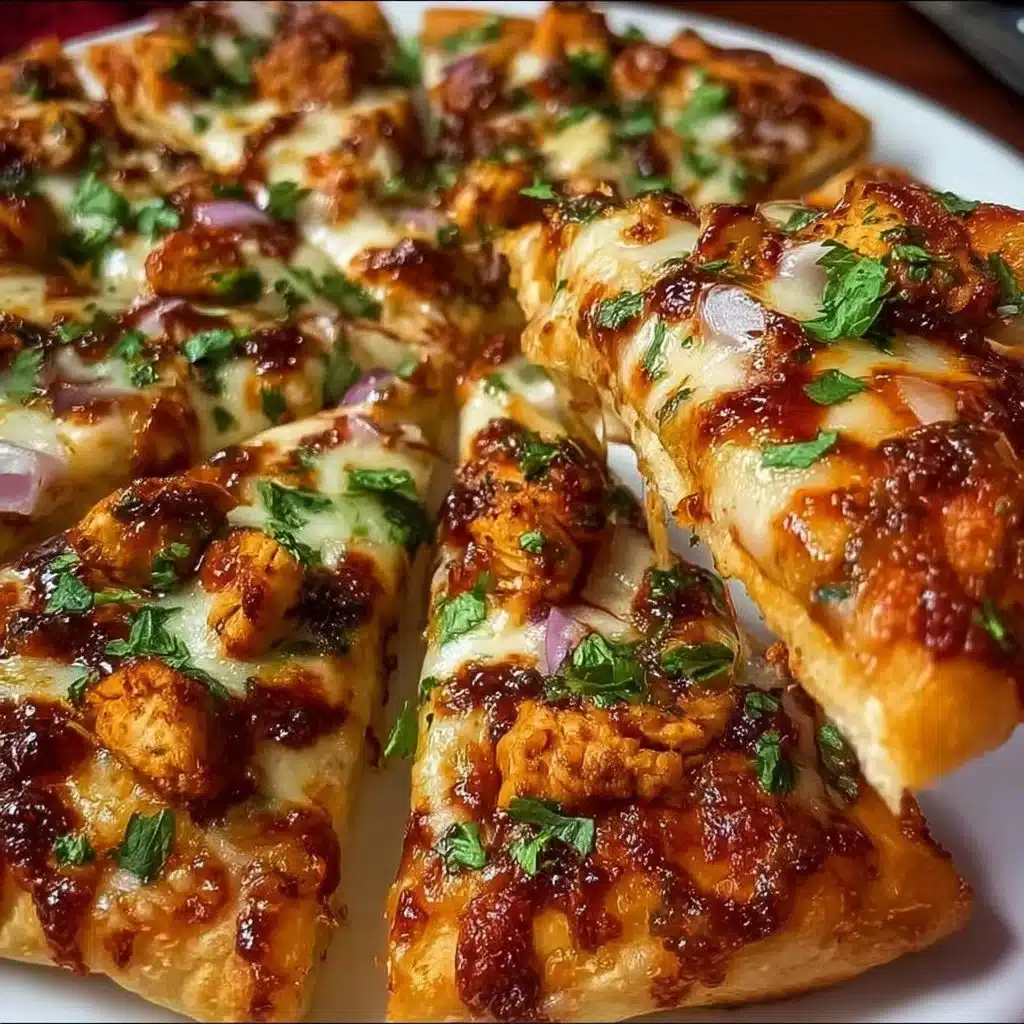 Easy Chili Garlic Chicken Pizza