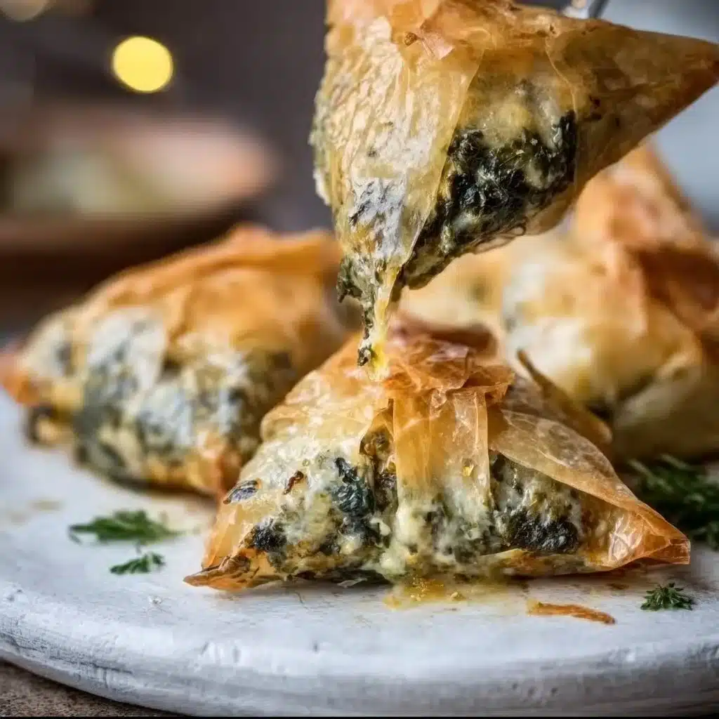 Easy Gluten Free Spinach Pie Parcels