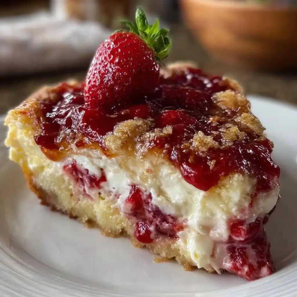 Easy Strawberry Cheesecake Dump Cake Recipe