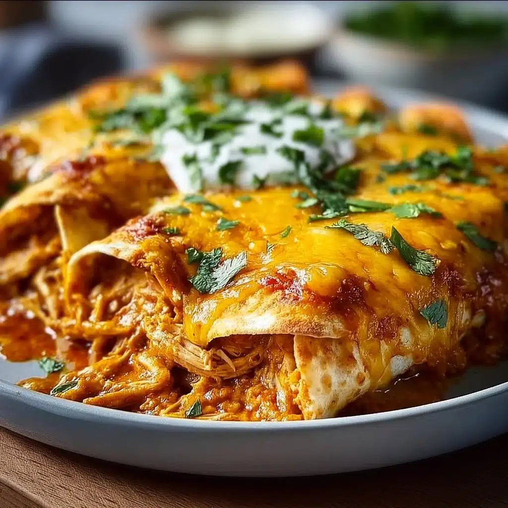 High Protein Chicken Enchiladas