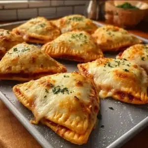 High protein pizza hot pockets baked to crispy perfection
