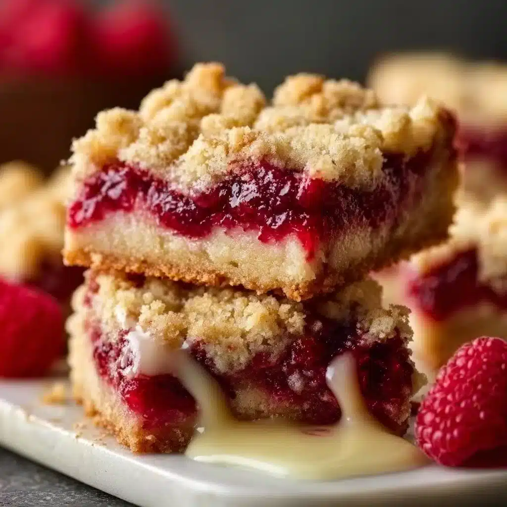 Lemon Raspberry Crumble Bars