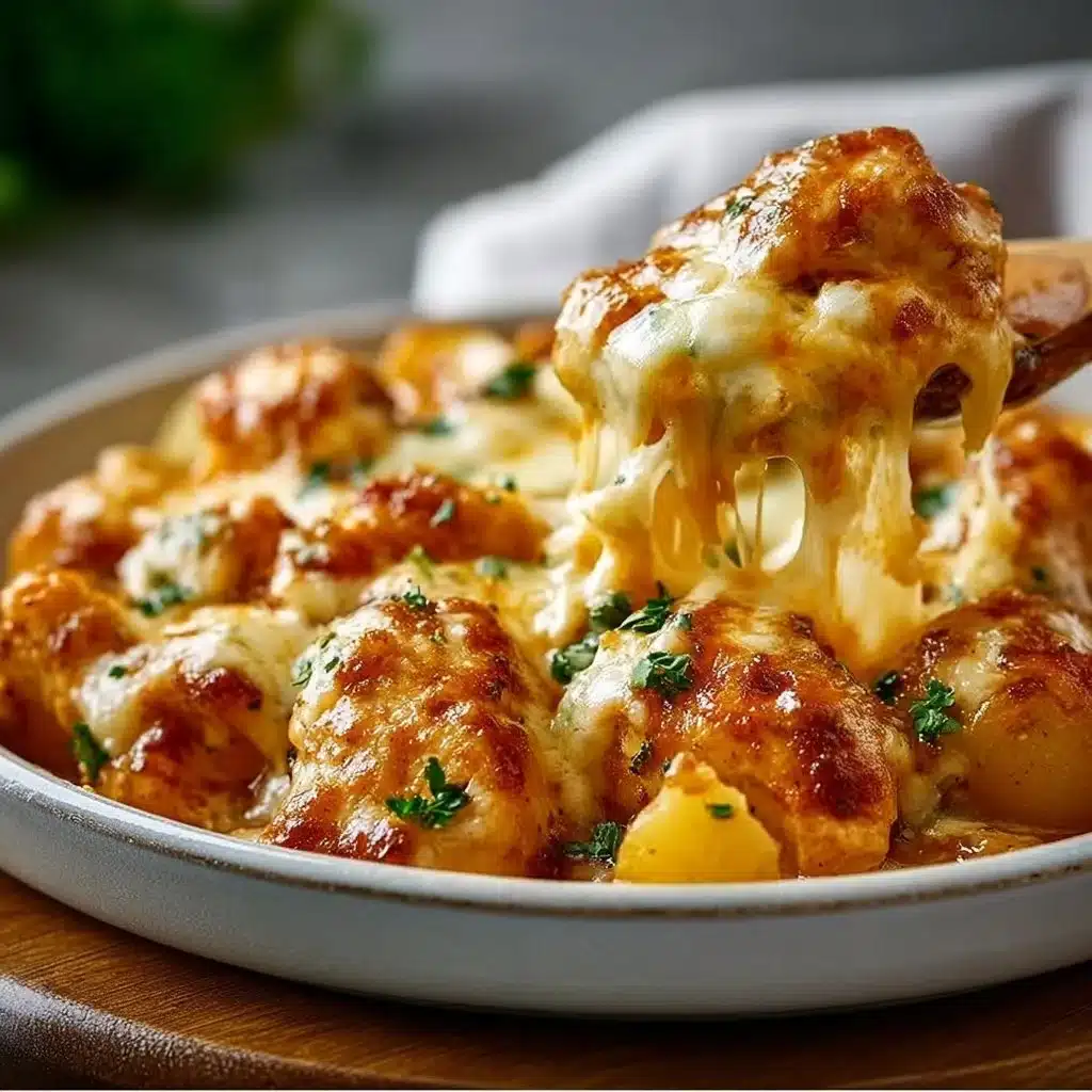 Power-Packed High Protein Cheesy Chicken & Potatoes