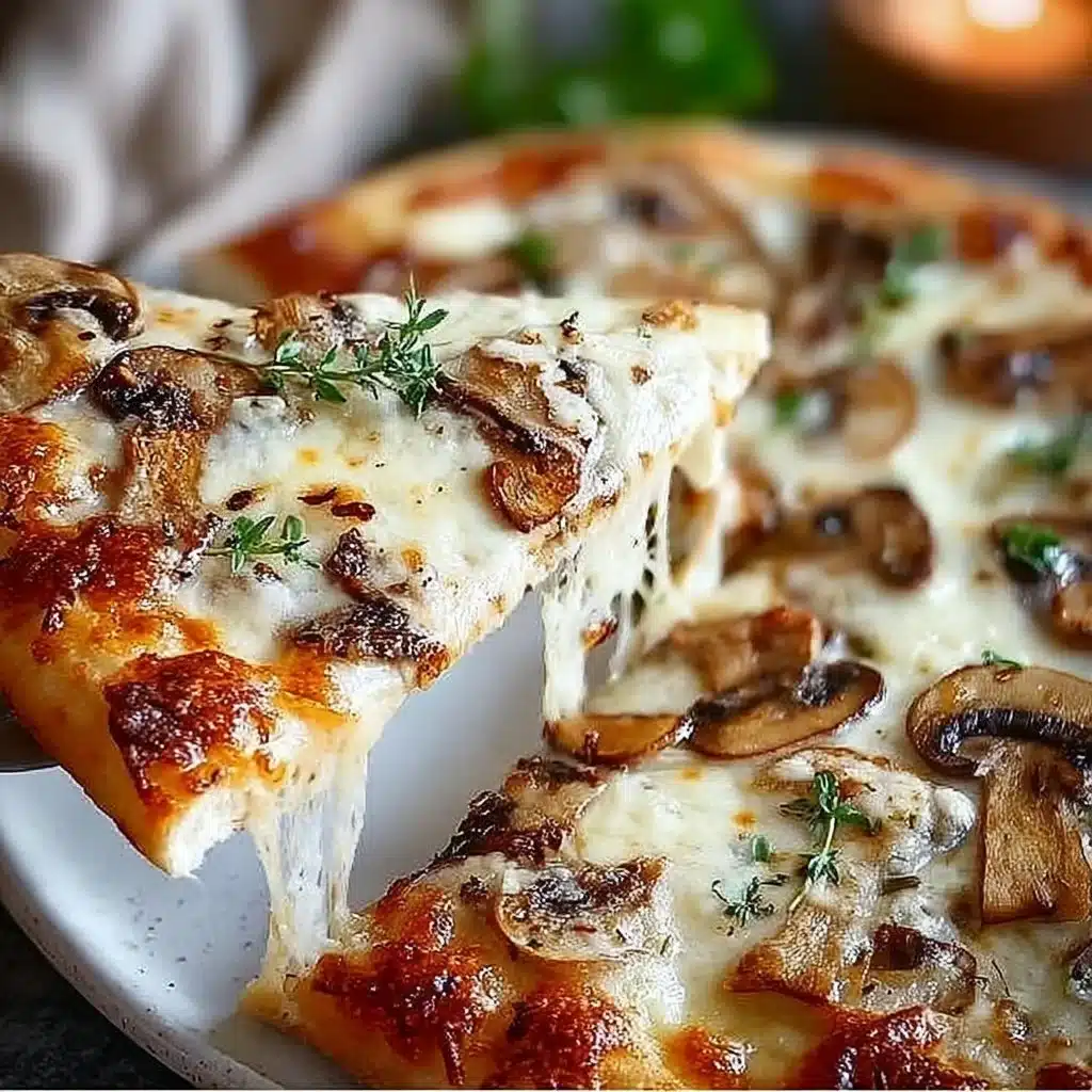 White Mushroom Pizza