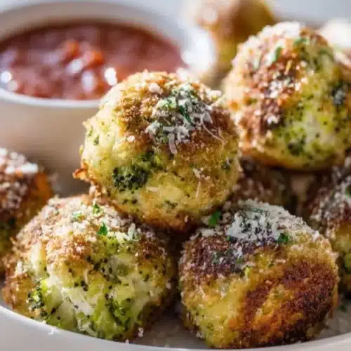 Baked Broccoli Cheese Balls served as a tasty appetizer