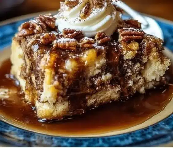 Chocolate Pecan Pie Bread Pudding