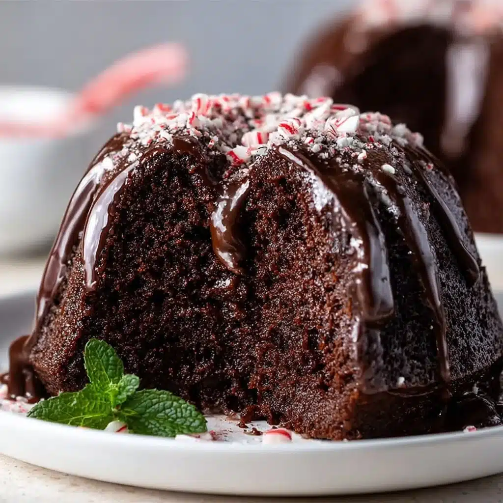 Chocolate Peppermint Bundt Cake