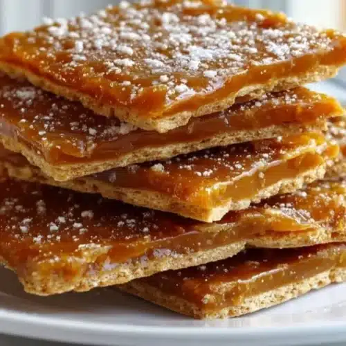 Delicious Churrosaltine Toffee dessert with crispy caramel layers