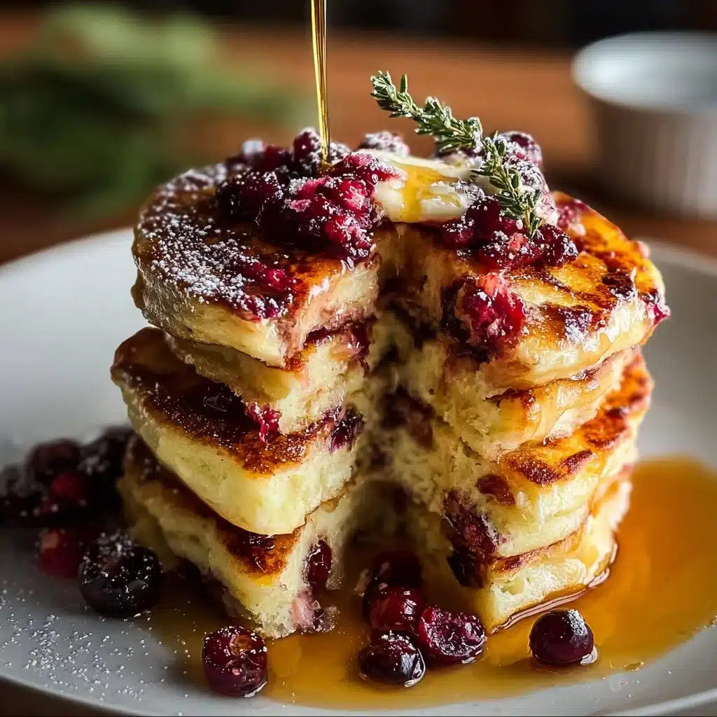 Cranberry Orange Ricotta Pancakes