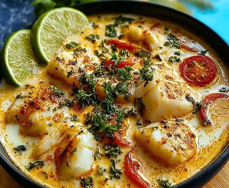 Creamy Coconut White Fish Stew