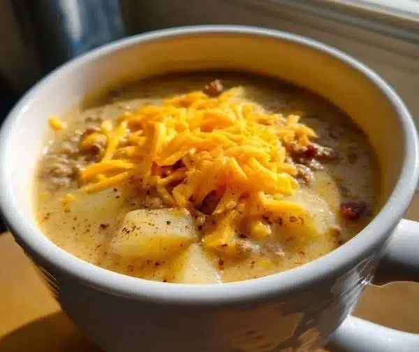 Creamy Potato Hamburger Soup