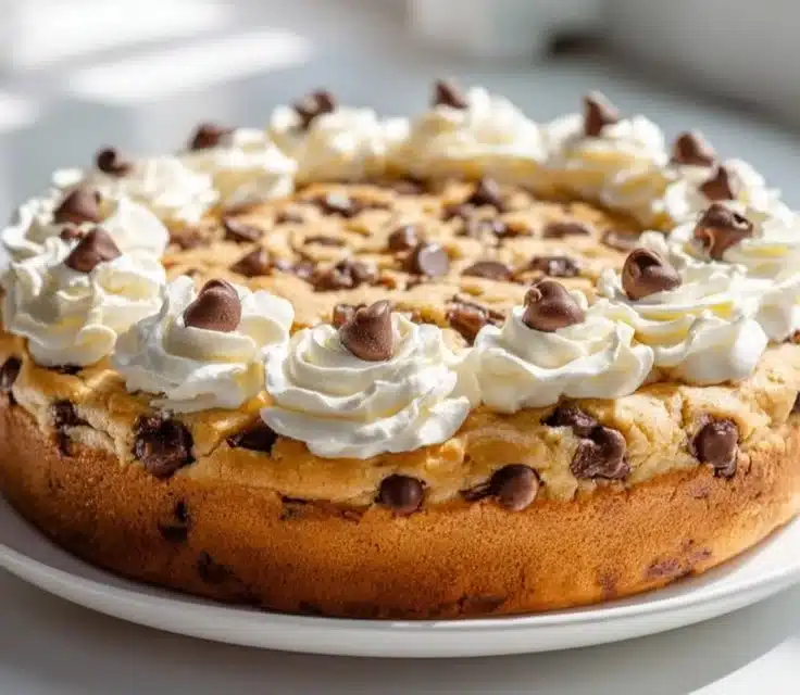 Giant Bakery Style Chocolate Chip Cookie Cake
