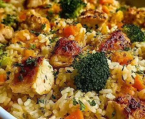 Healthy Chicken and Rice Casserole