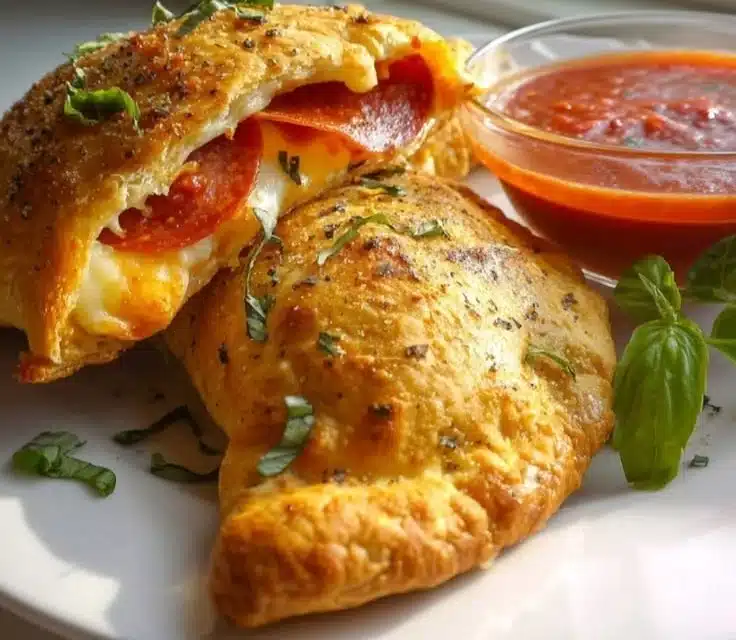 Homemade Cheesy Pizza Pockets Recipe
