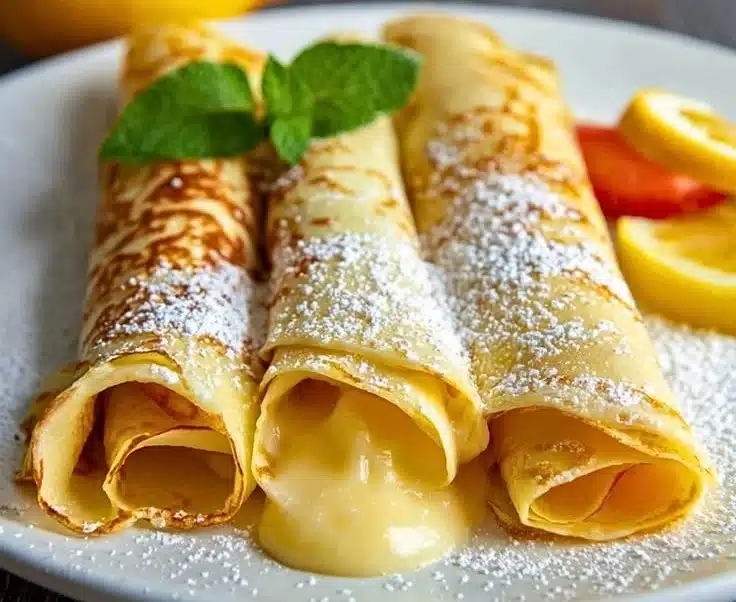 Homemade Lemon Crepes