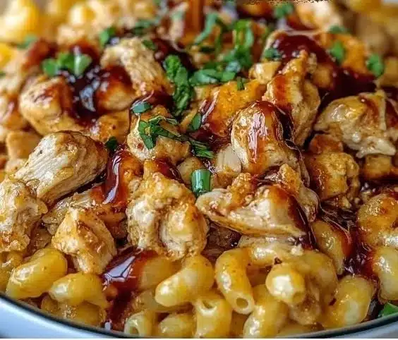 Honey BBQ Chicken Mac and Cheese