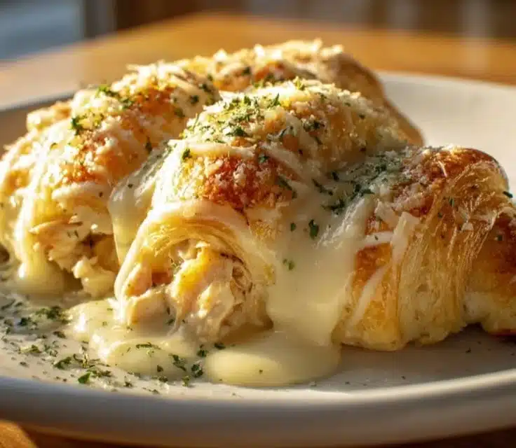Make Amazing Chicken Pillows with Creamy Parmesan Sauce