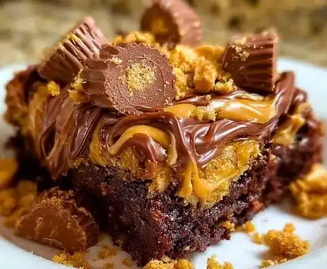 Peanut Butter Cup Dump Cake