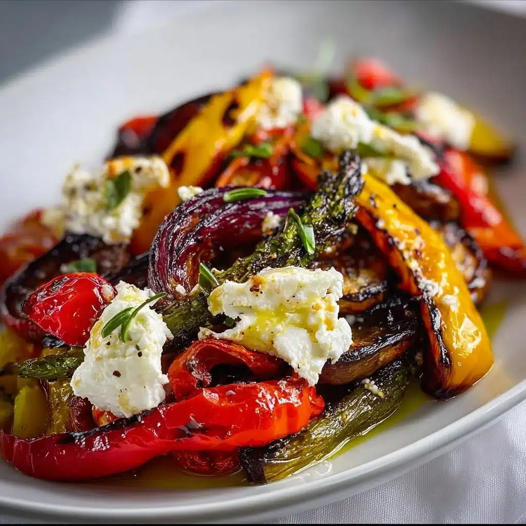 Quick Roasted Vegetables With Goat Cheese