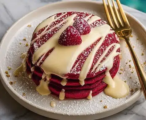 Red Velvet Pancakes