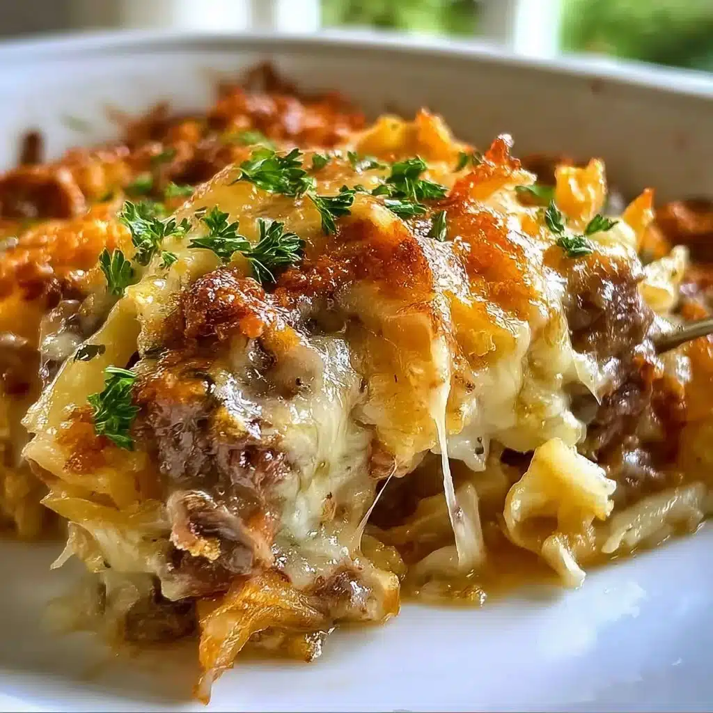 Simple French Onion Beef Casserole