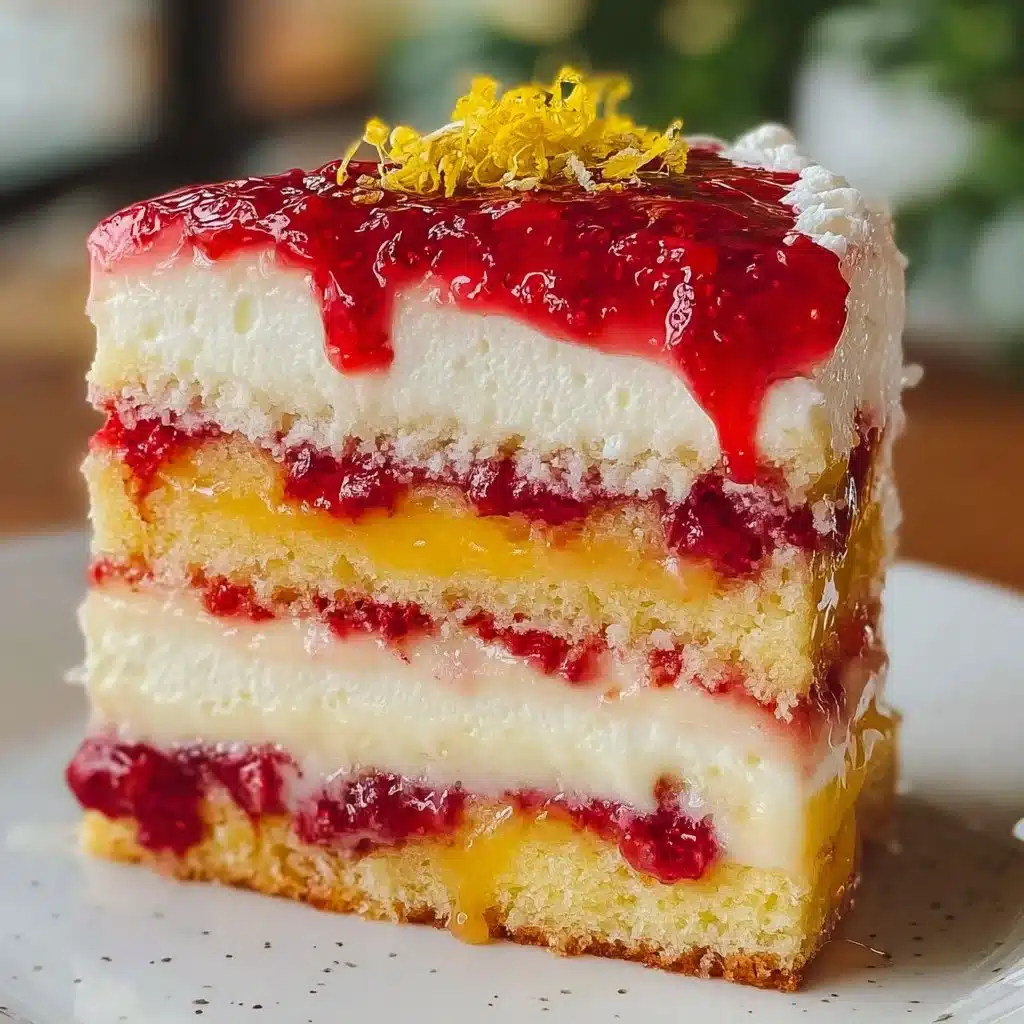 Strawberry Lemonade Cake Layers