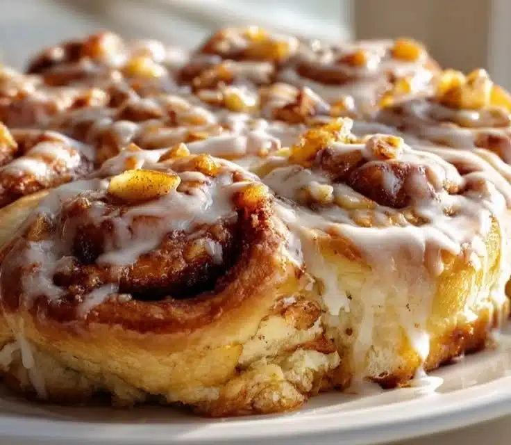 Sweet Apple Pie Cinnamon Roll Bake - Irresistible Treat!