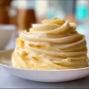 Delicious vanilla buttercream frosting on a chocolate cupcake