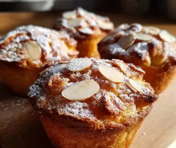 Vegan Almond Croissant Muffins