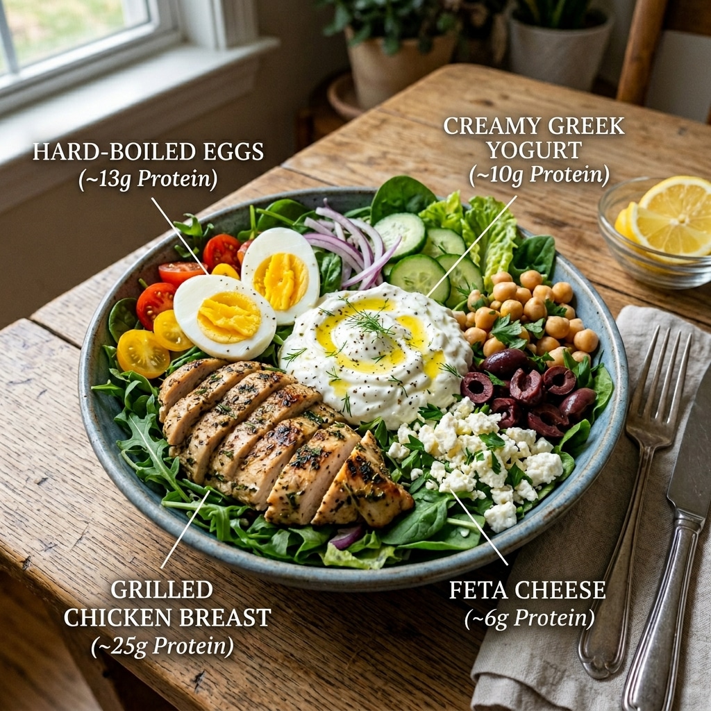 best protein sources salads cost